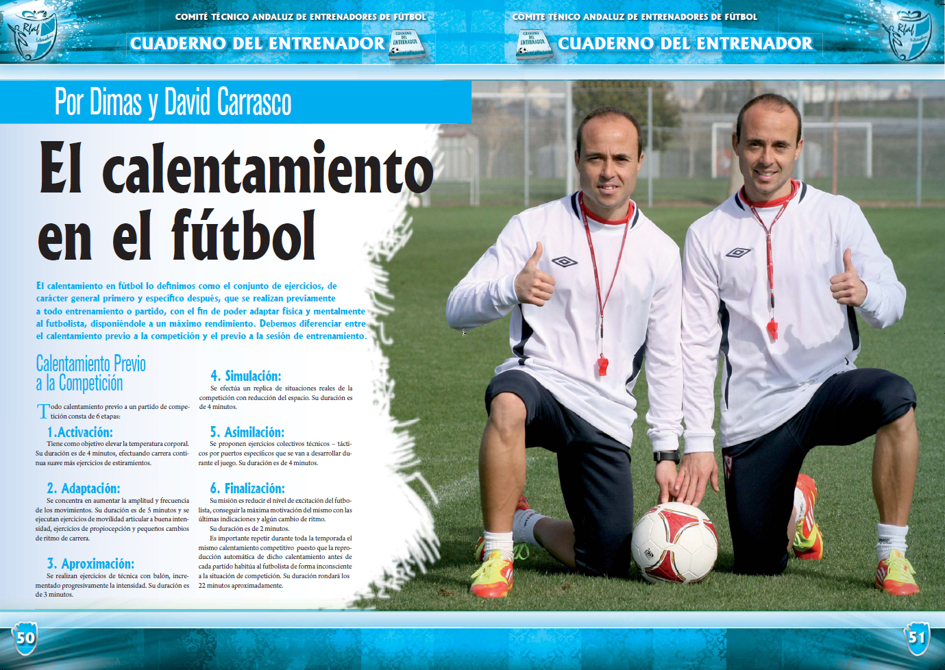 fútbol carrasco federación andaluza entrenadores calentamiento